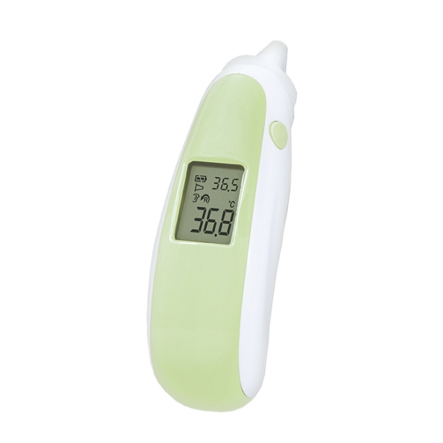 Ear thermometer store one side higher