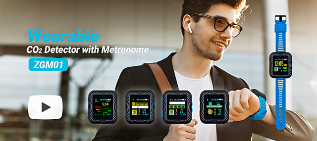 [Video] Wearable CO2 Detector with Metronome